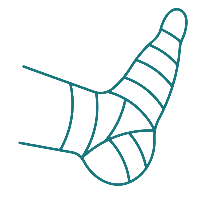 Bandaged Foot Icon